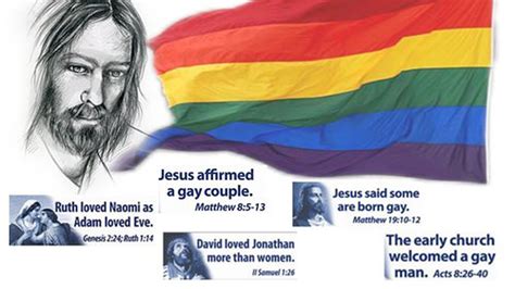 what does jesus say about gay people|The Bible and homosexuality .